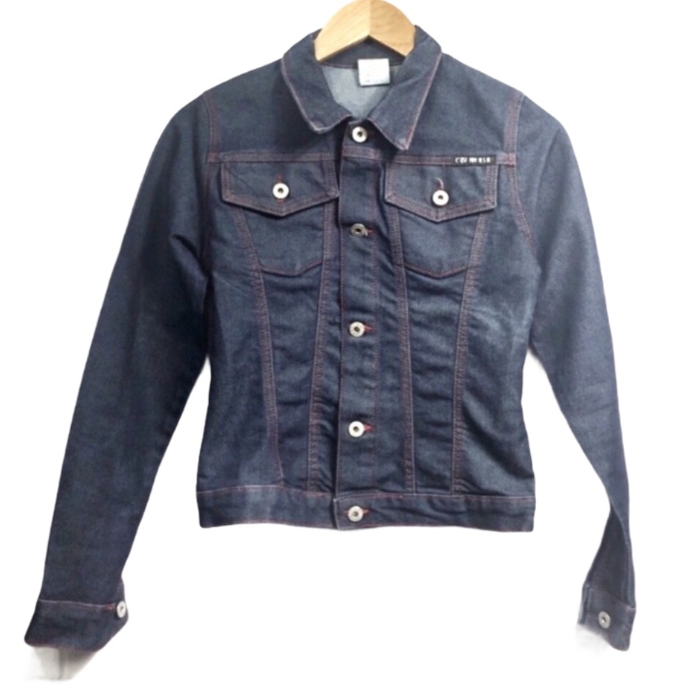 Cest Toi USA Dark Wash Denim Jean Jacket Size Small